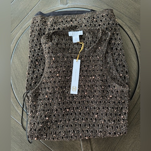 NWT House of Harlow 1960 Beaded Mesh Dress - Picture 5 of 11